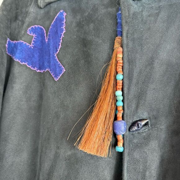 Gorgeous Vintage Handmade Artisan Shearling Maxi Coat - Picture 7 of 16